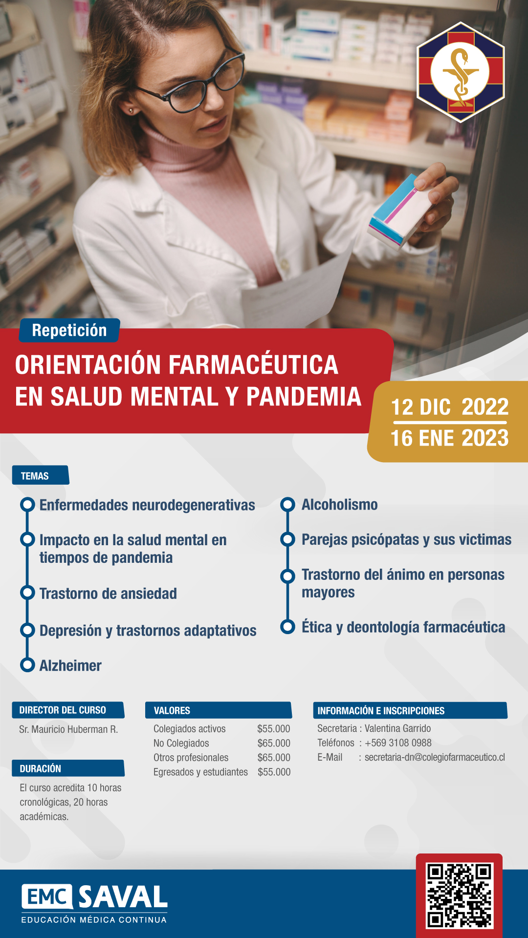 II versión curso online: “Orientación Farmacéutica en Salud Mental y Pandemia”
